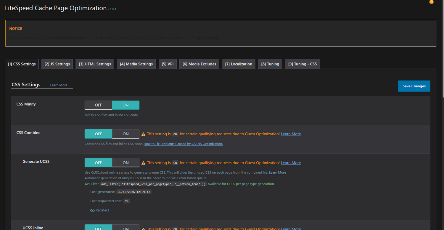 page optimization