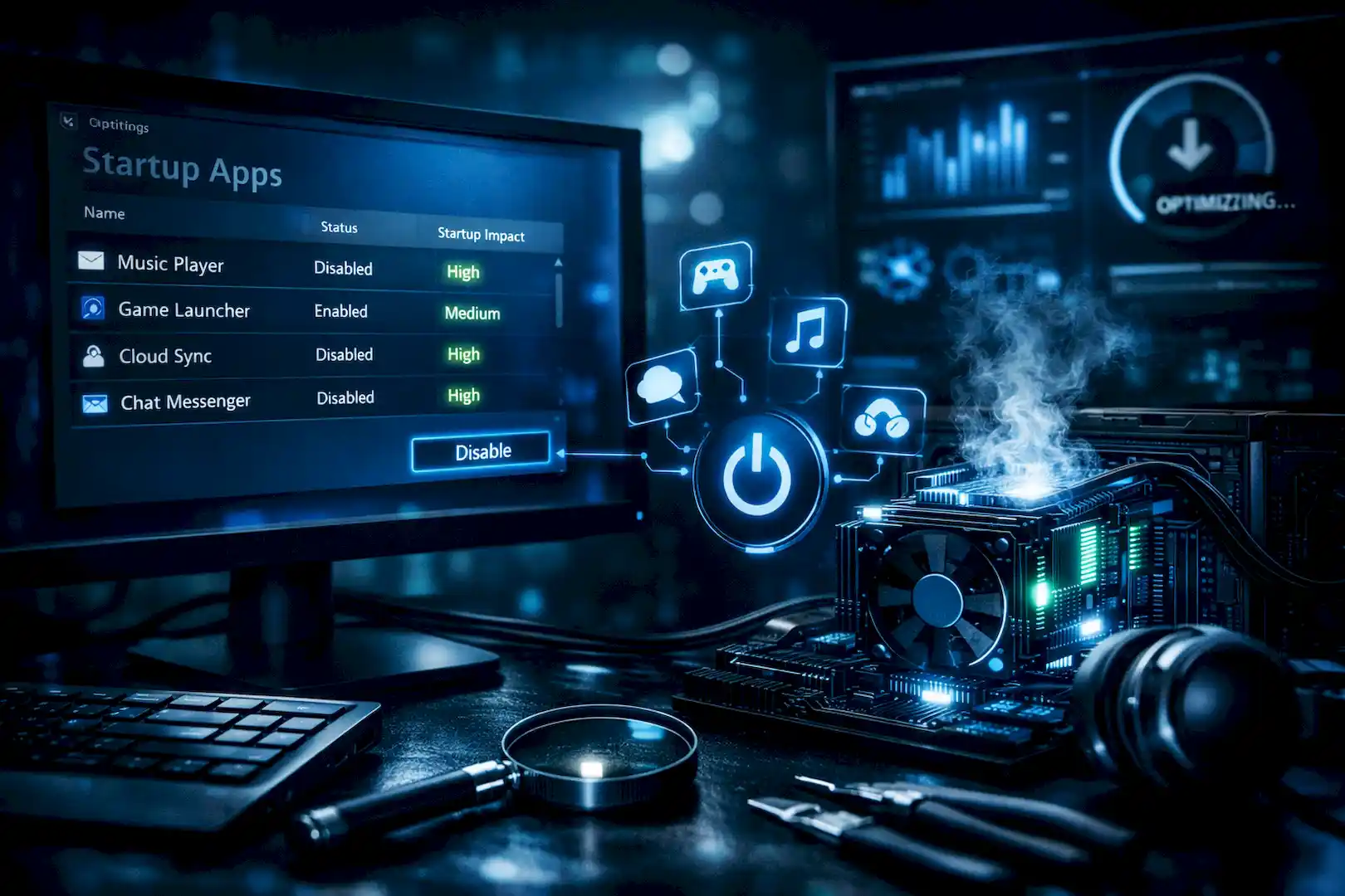 OPTIMIZE YOUR STARTUP APPLICATIONS AND BACKGROUND APPS